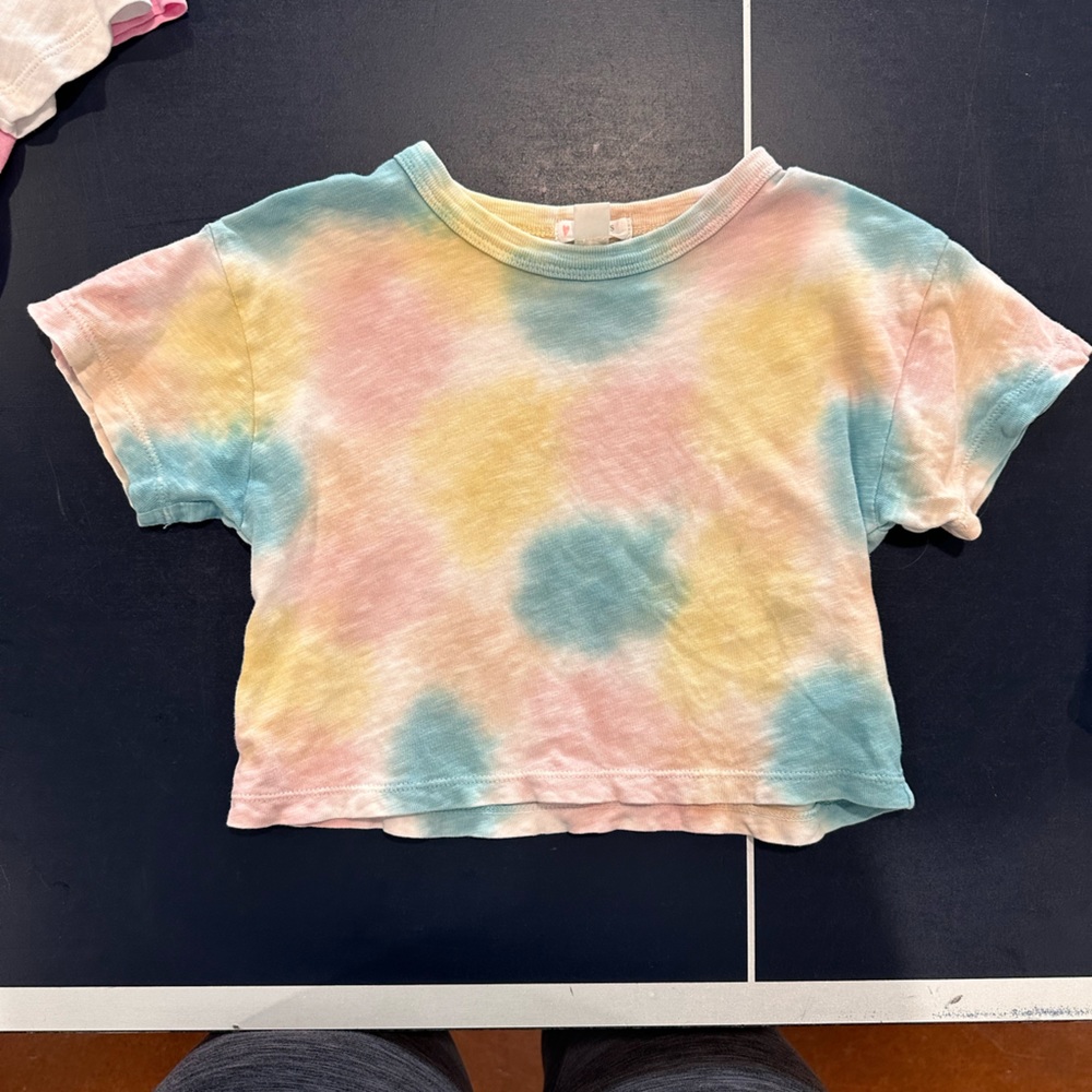 XXS Crewcuts Multicolor Cropped T-shirt